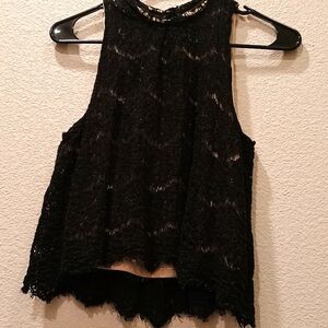 Lace black blouse